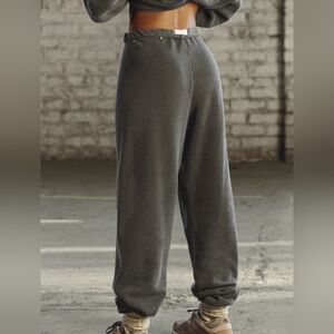 Joah Brown Charcoal Gray Wide-Leg Track Pants